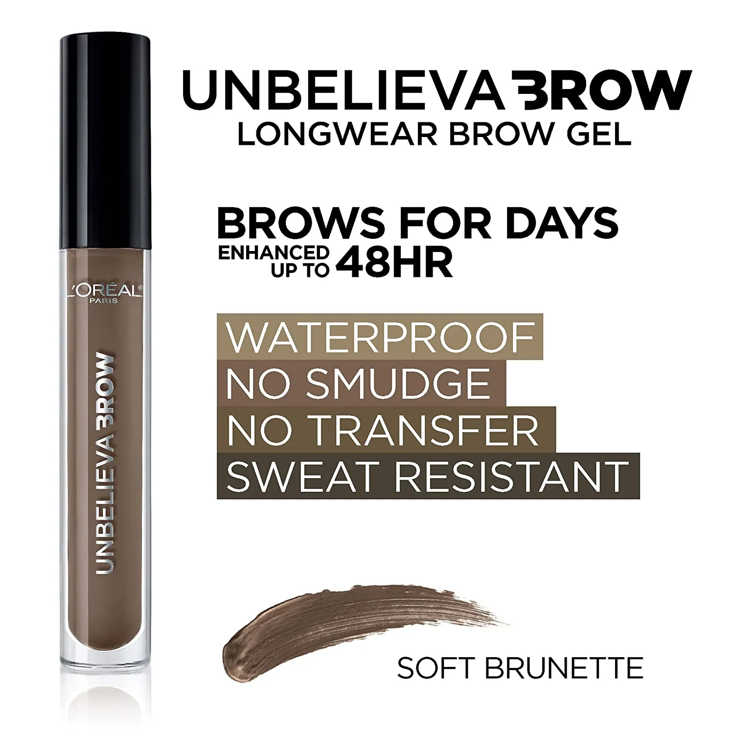 L'Oreal Paris Unbelieve-Brow Longwear Waterproof Brow Gel,
