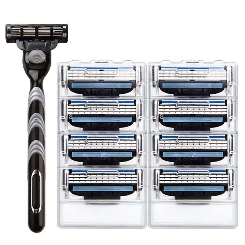 Men's Manual Three Wind Speed 3 Razor Blade Shaver