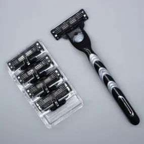 Men's Manual Three Wind Speed 3 Razor Blade Shaver