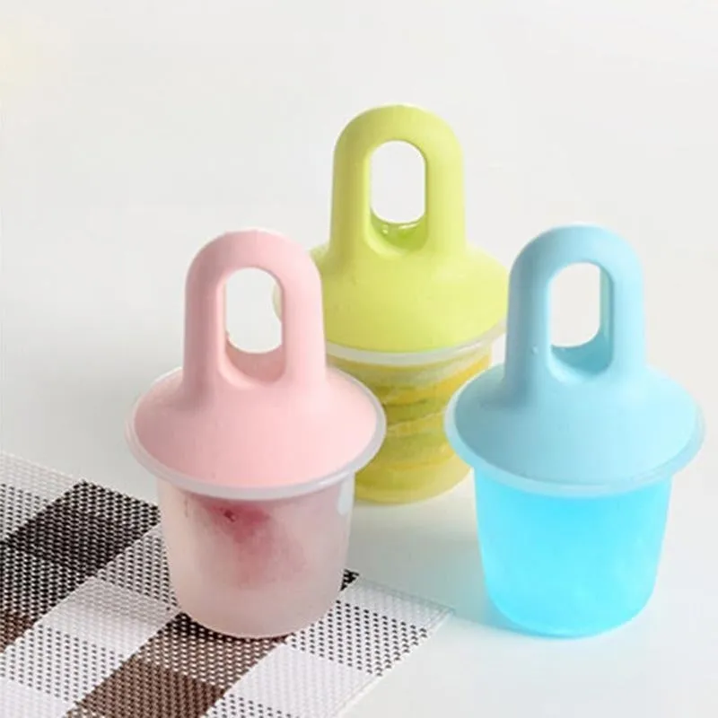 Mini Jelly Lip Gloss Mold Children's Lips Maker Popsicle Ice Cream Mold Household Ice Tray