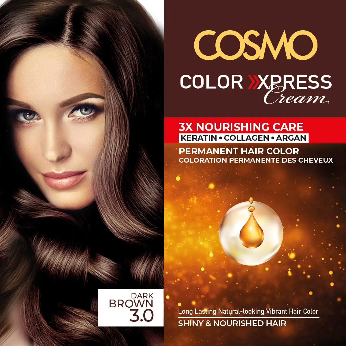 PERMANENT HAIR COLOR NATURAL 3.0 DARK BROWN